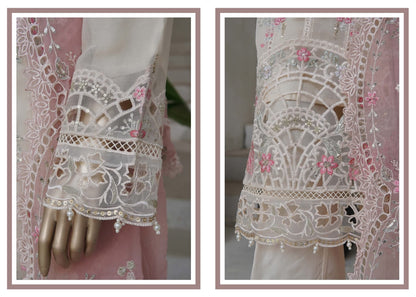 Sadabahar Afsaney Stitched Embroidered Chiffon 3 Piece