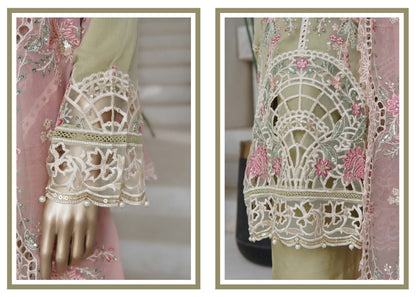 Sadabahar Afsaney Stitched Embroidered Chiffon 3 Piece