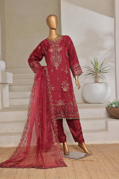 Sada-E-Noor  Festive Embroidered Organza 3 Piece