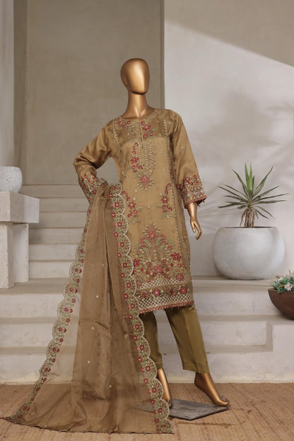 Sada-E-Noor Embroidered Organza 3 Piece