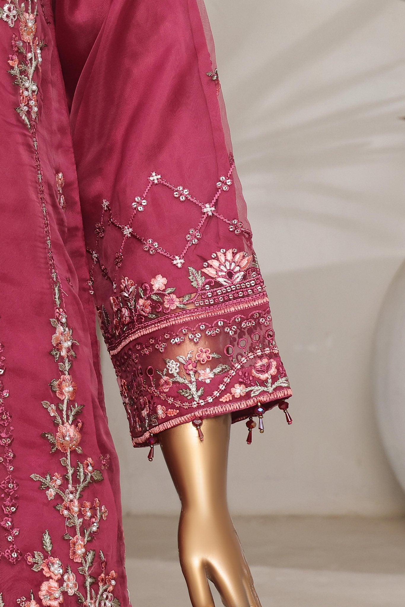 Sada-E-Noor Festive Embroidered Organza 3 Piece