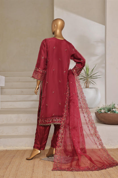 Sada-E-Noor  Festive Embroidered Organza 3 Piece