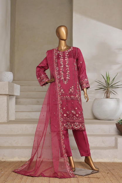 Sada-E-Noor Festive Embroidered Organza 3 Piece