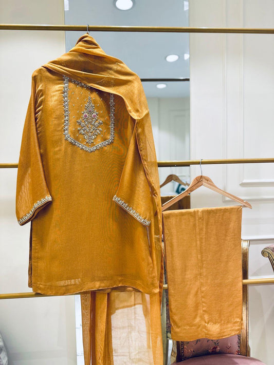 AGHANOOR 3 PIECE COTTON NET SUIT