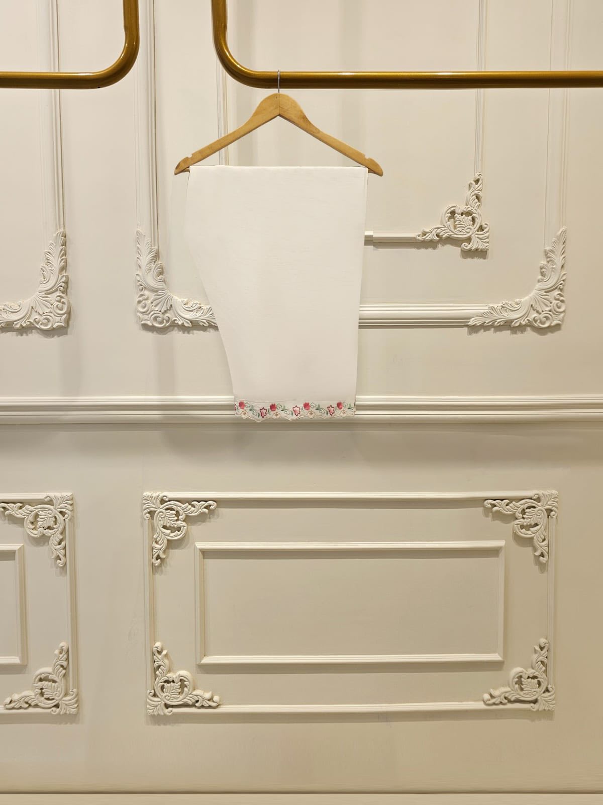 AGHANOOR  PURE COTTON NET EMBROIDERED SUIT with CHIFFON DUPATTA