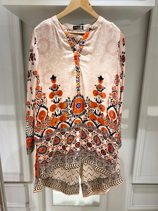 AGHANOOR RAW SILK CO-ORD SET
