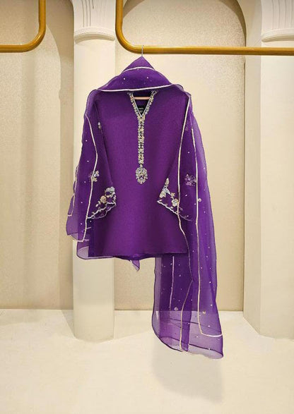 AGHANOOR BRIDAL STUDIO COTTON NET 3 PIECE SUIT