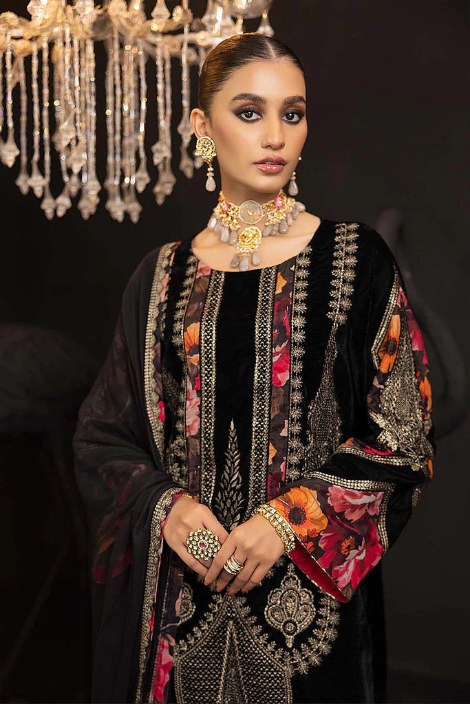 Charizma Pret Embroidered Velvet 3 Piece Suit