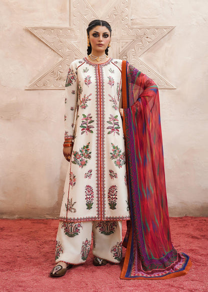 Hussain Rehar Pret Embroidered Lawn 3 Piece Suit