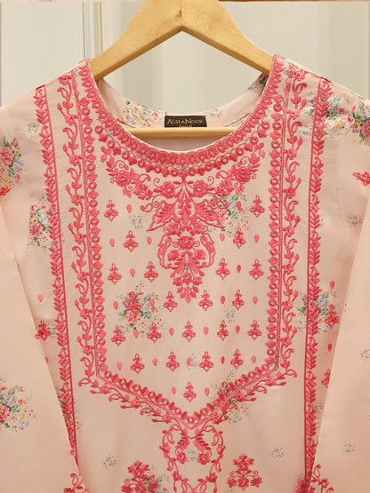 AGHANOOR EMBROIDERED CAMBRIC COTTON SHIRT WITH EMB PANTS