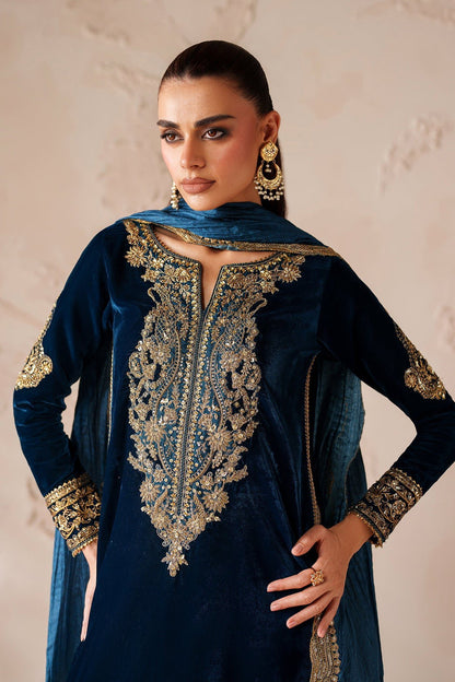 Baroque Embroidered Premium Velvet 3 Piece