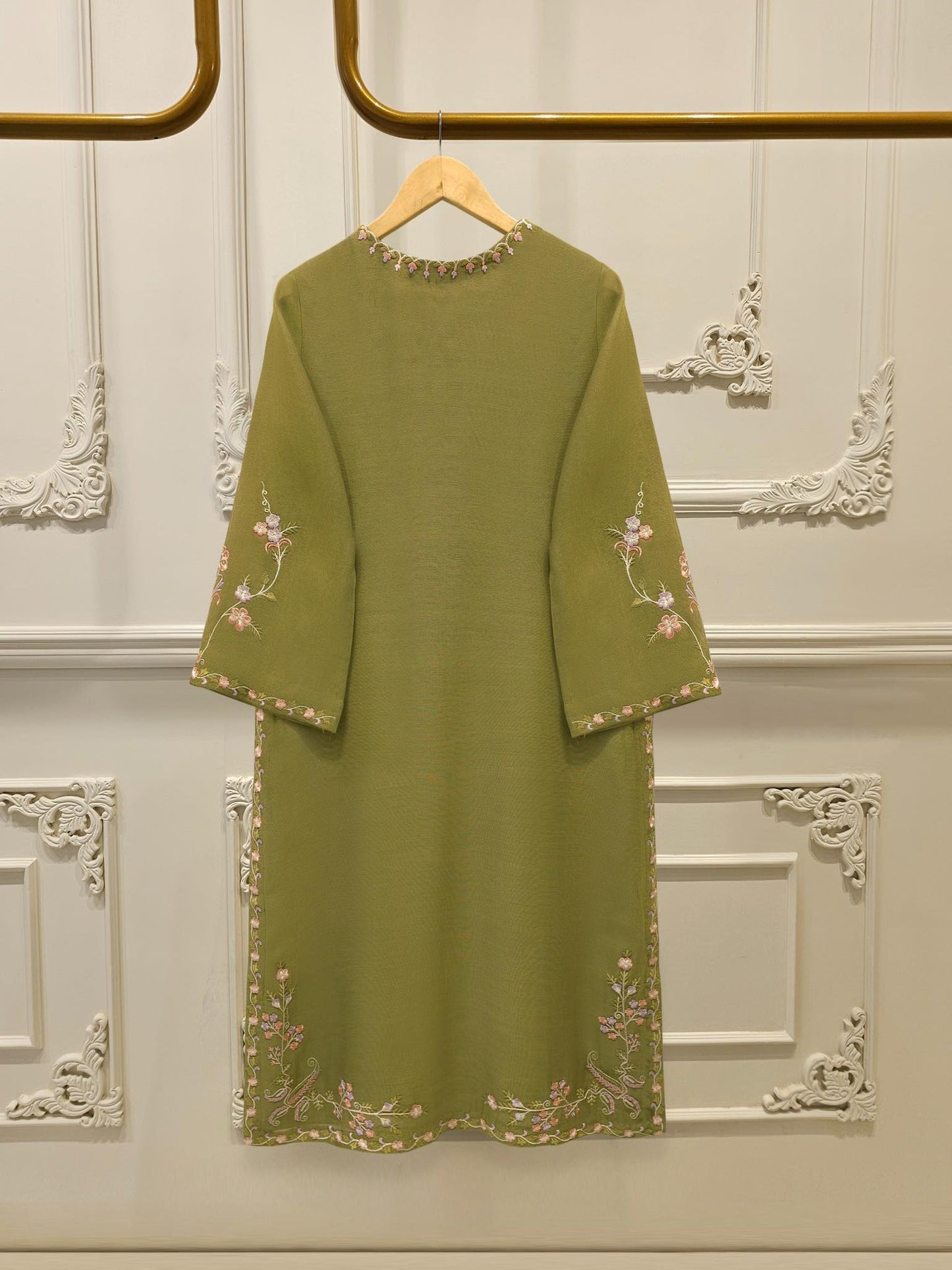 AGHANOOR COTTON NET EMBROIDERED 3 PIECE
