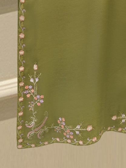 AGHANOOR COTTON NET EMBROIDERED 3 PIECE