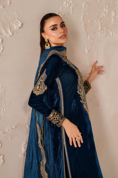 Baroque Embroidered Premium Velvet 3 Piece
