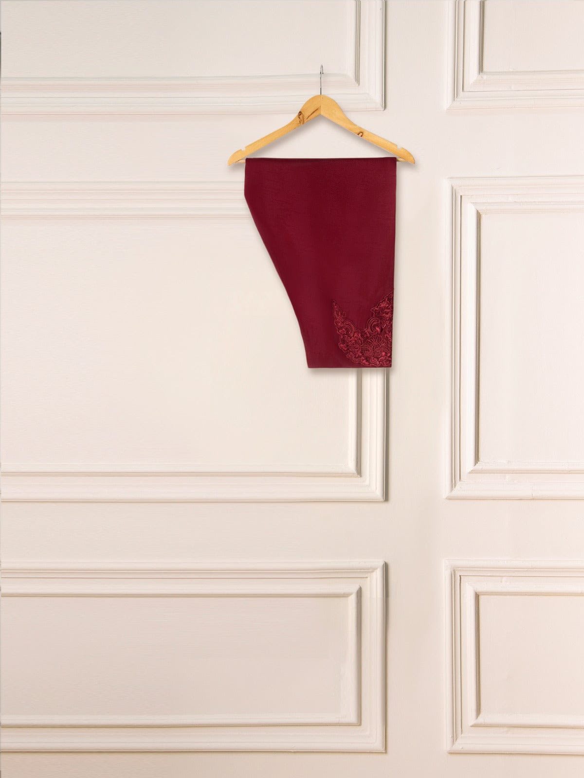 Aghanoor Embroidered Silk Co-ord Set (Shirt & Pants)
