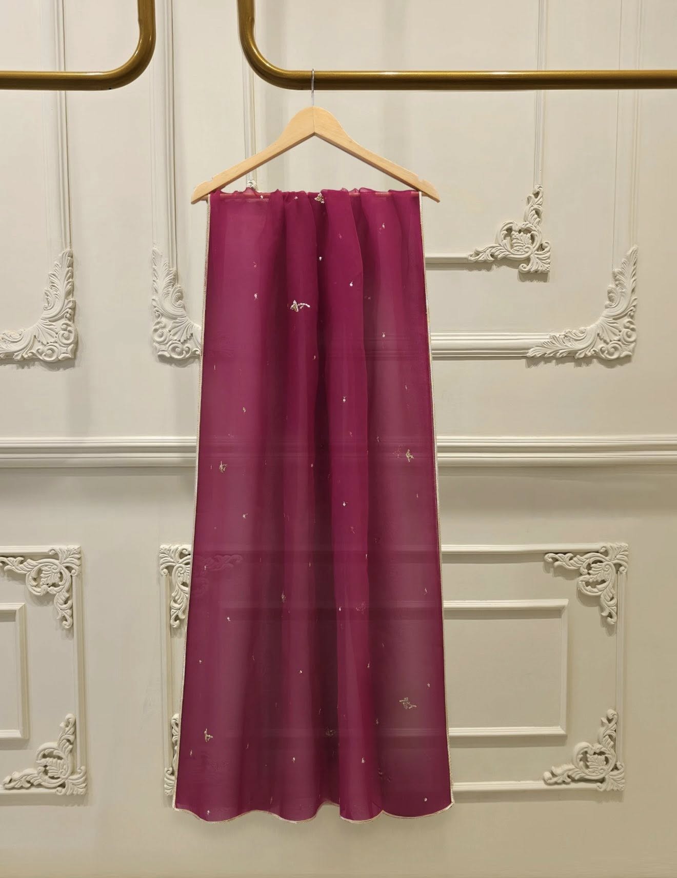 Aghanoor Velvet Embroidered 3 Piece Suit