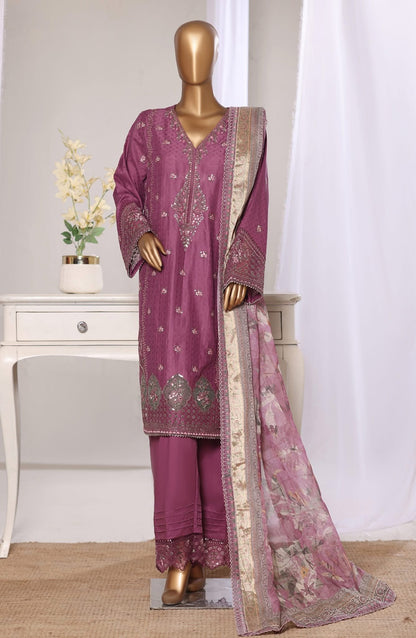 Bin Saeed Embroidered Jacquard Lawn 3 Piece