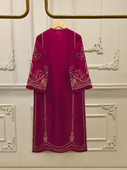 Aghanoor Embroidered Khaadi Silk 3 Piece