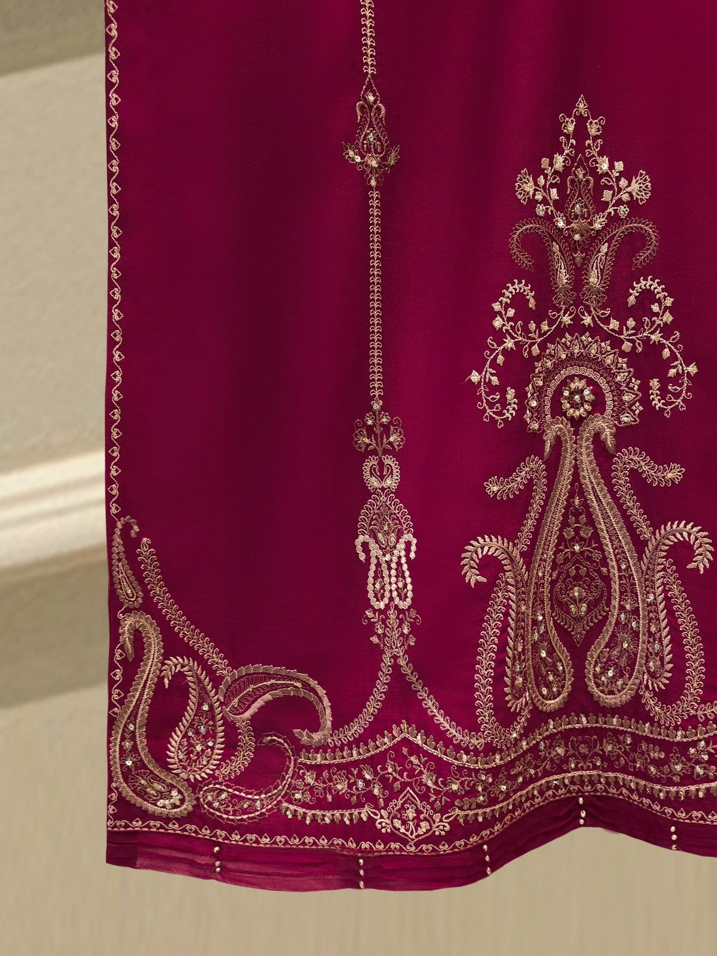 Aghanoor Embroidered Khaadi Silk 3 Piece