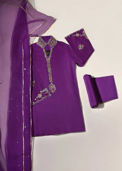 AGHANOOR BRIDAL STUDIO COTTON NET 3 PIECE SUIT
