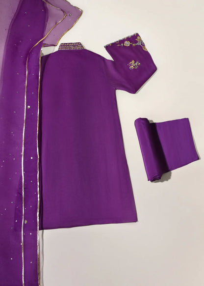 AGHANOOR BRIDAL STUDIO COTTON NET 3 PIECE SUIT
