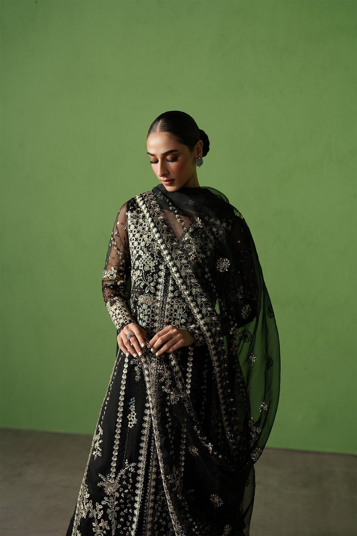 AYZEL MANZAR ORGANZA 3 PIECE SUIT