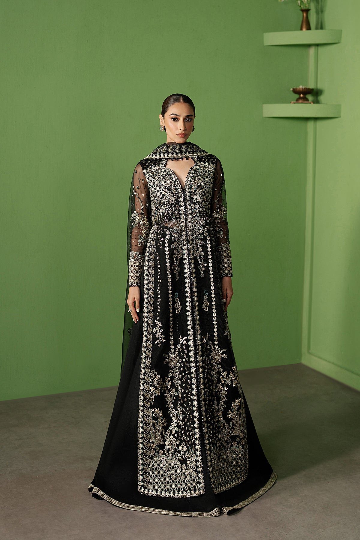 AYZEL MANZAR ORGANZA 3 PIECE SUIT