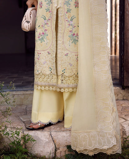 Republic Womenswear Pret Embroidered Lawn 3 Piece Suit- Mehroze