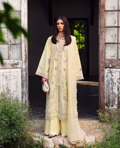 Republic Womenswear Pret Embroidered Lawn 3 Piece Suit- Mehroze