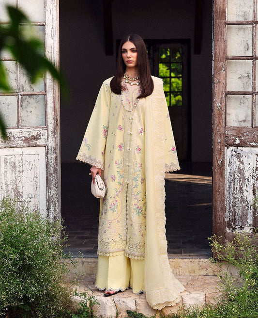 Republic Womenswear Pret Embroidered Lawn 3 Piece Suit- Mehroze