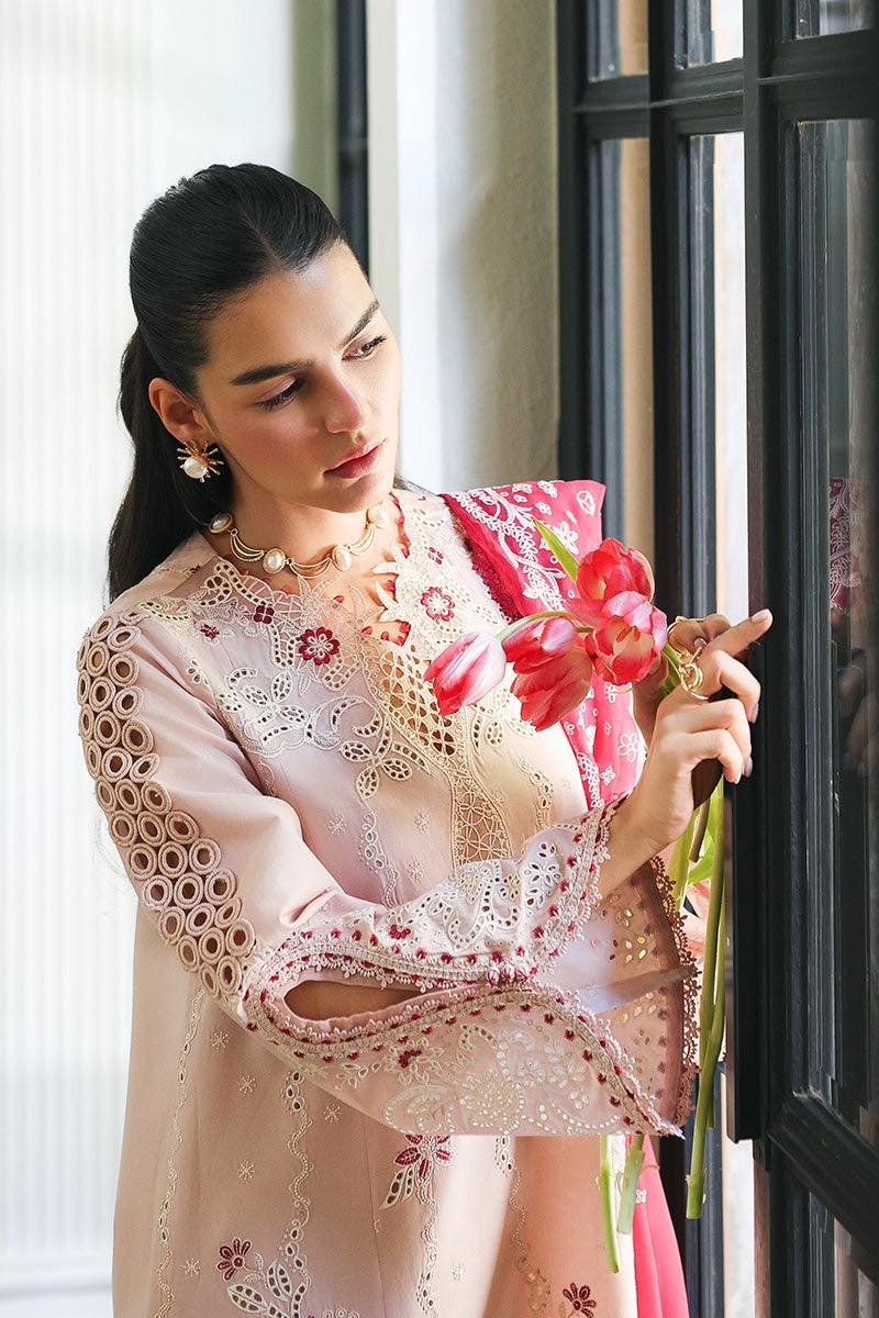 Qalamkar Casual Pret Embroidered Lawn 3 Piece Suit-Reyna
