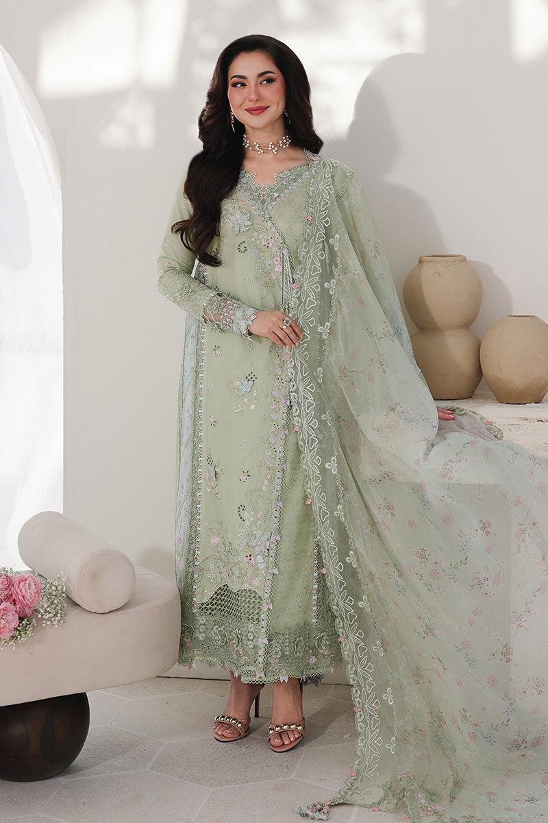 Qalamkar Pret Embroidered Lawn 3 Piece Suit- Jiya