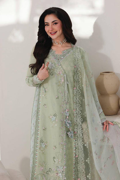 Qalamkar Pret Embroidered Lawn 3 Piece Suit- Jiya