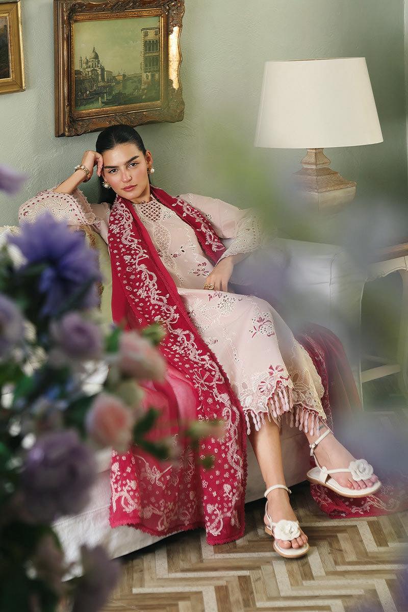 Qalamkar Casual Pret Embroidered Lawn 3 Piece Suit-Reyna