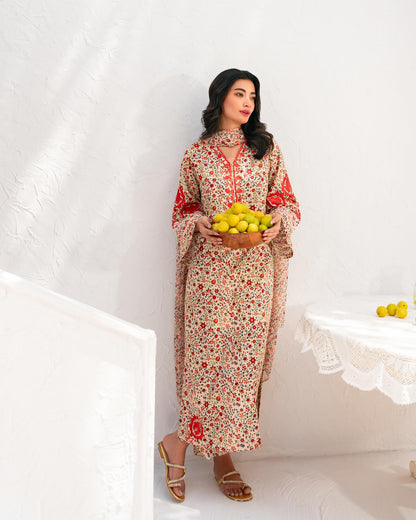AGHANOOR EMBROIDERED LAWN SHIRT & CHIFFON DUPATTA