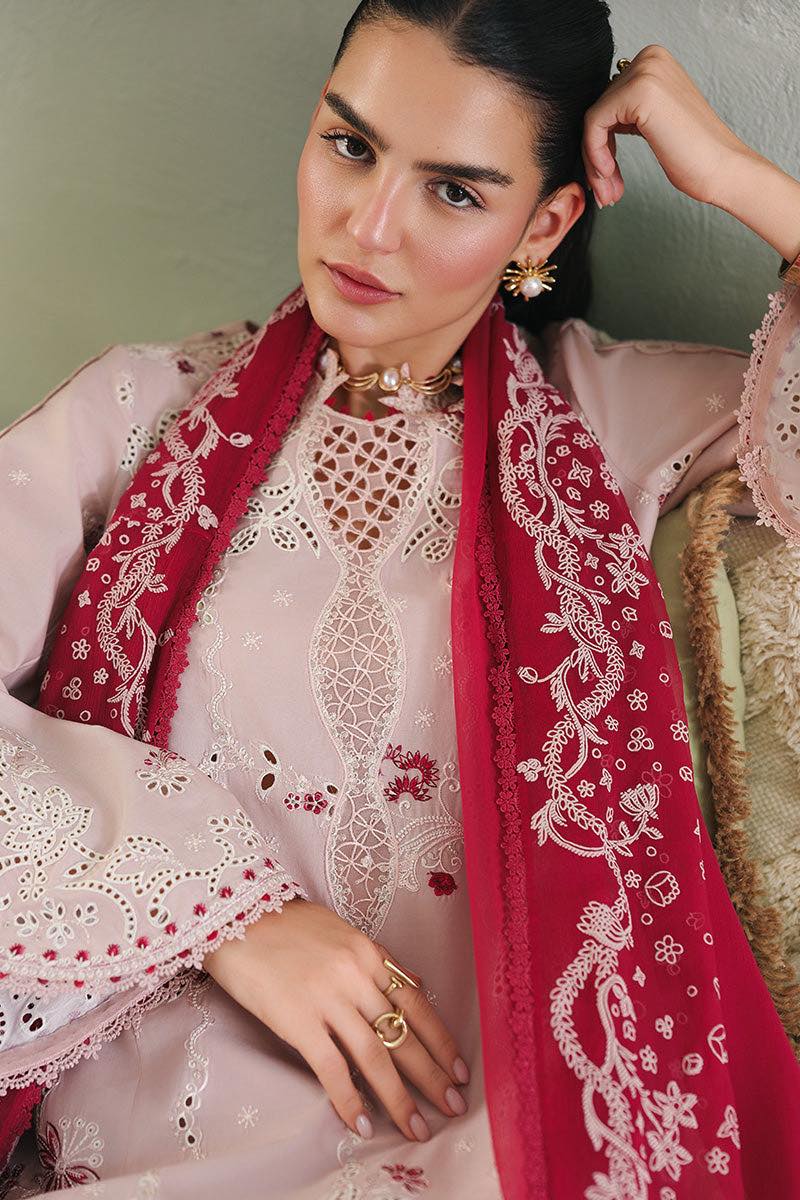 Qalamkar Casual Pret Embroidered Lawn 3 Piece Suit-Reyna
