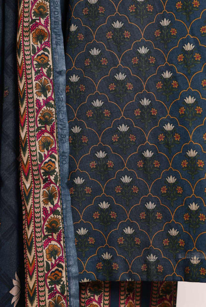 SADABAHAR Luxury Printed Lawn Suit-Midnight Blue