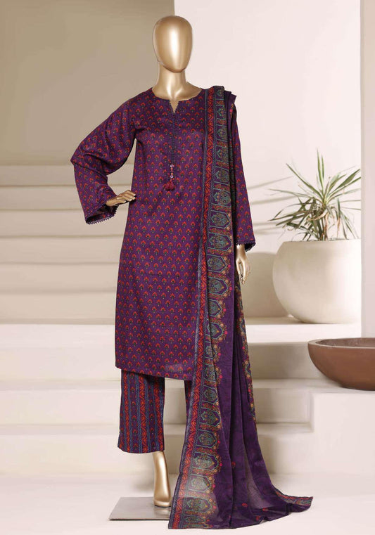 SADABAHAR Luxury Printed Lawn Suit-Purple
