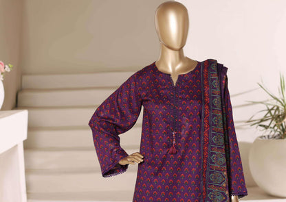 SADABAHAR Luxury Printed Lawn Suit-Purple