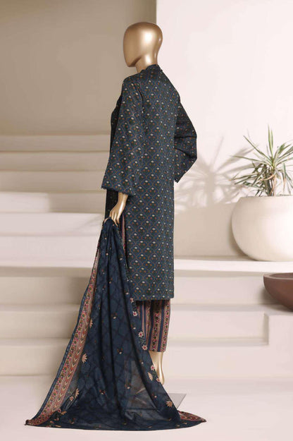 SADABAHAR Luxury Printed Lawn Suit-Midnight Blue