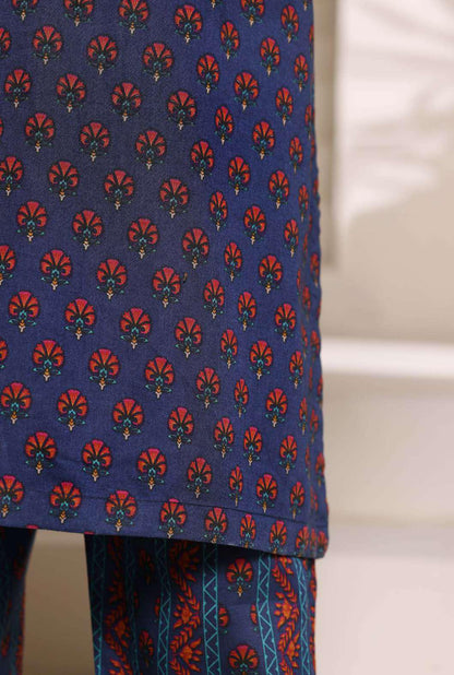 SADABAHAR Luxury Printed Lawn Suit-Blue