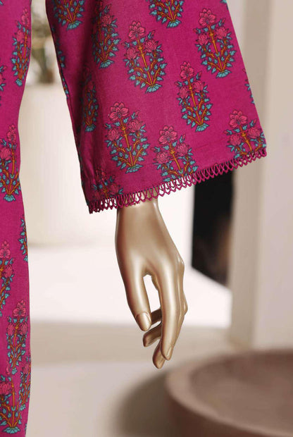 SADABAHAR Luxury Printed Lawn Suit-Purple-Magenta