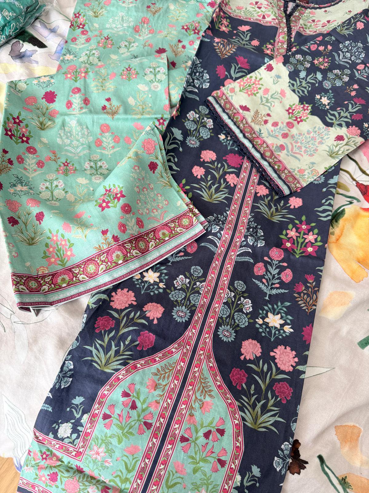 Binsaeed Printed Shirt & Pants(Co-ords)