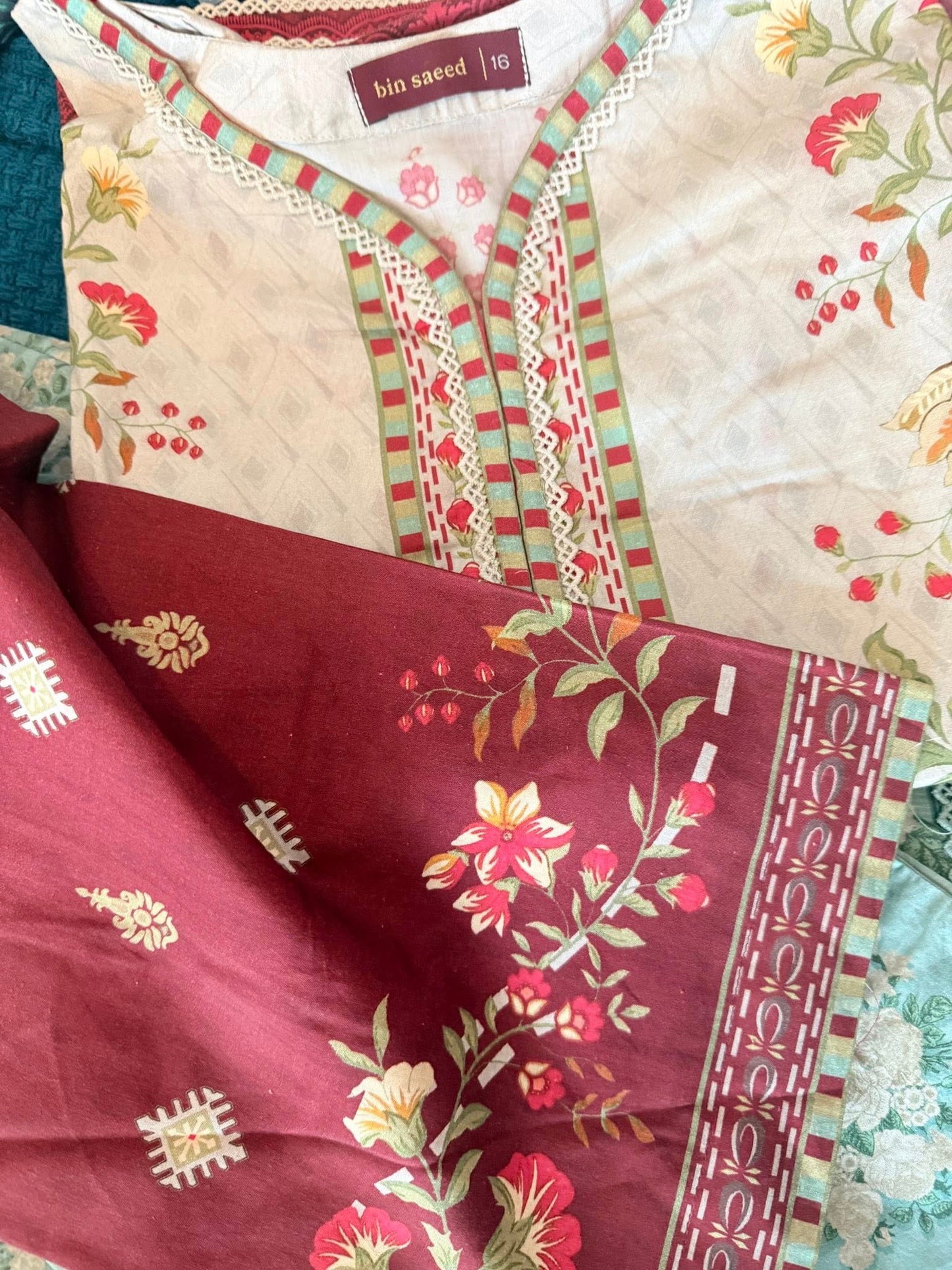 Binsaeed Printed Shirt & Pants(Co-ords)