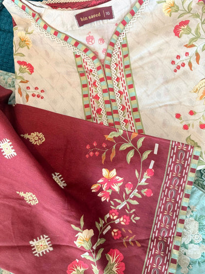 Binsaeed Printed Shirt & Pants(Co-ords)