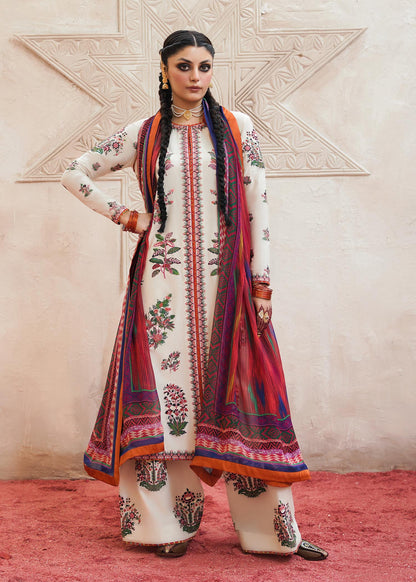 Hussain Rehar Pret Embroidered Lawn 3 Piece Suit