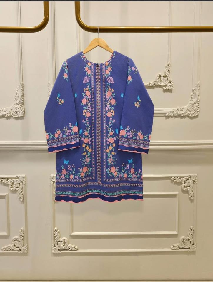 AGHANOOR LAWN SHIRT & PANTS-Blue