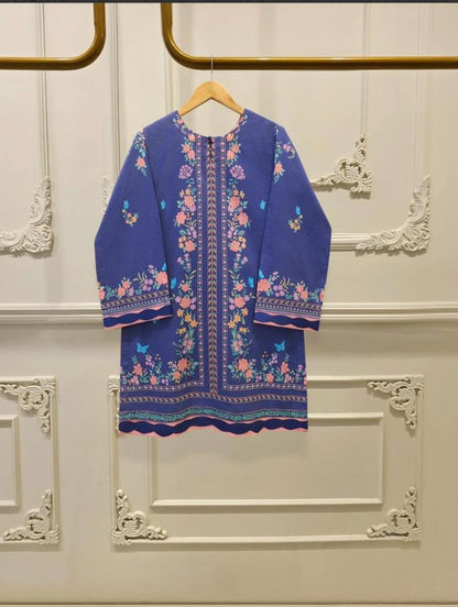 AGHANOOR LAWN SHIRT & PANTS-Blue