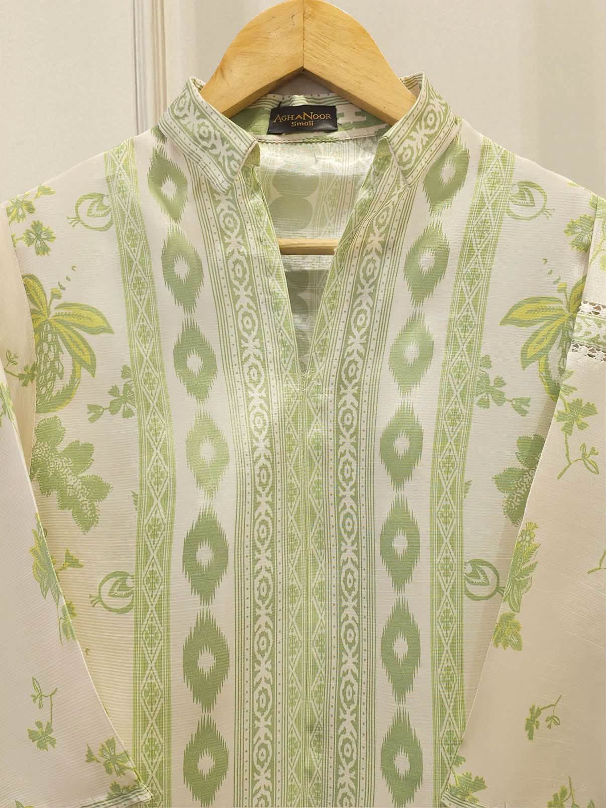AGHANOOR DIGITAL PRINTED SHIRT-Green