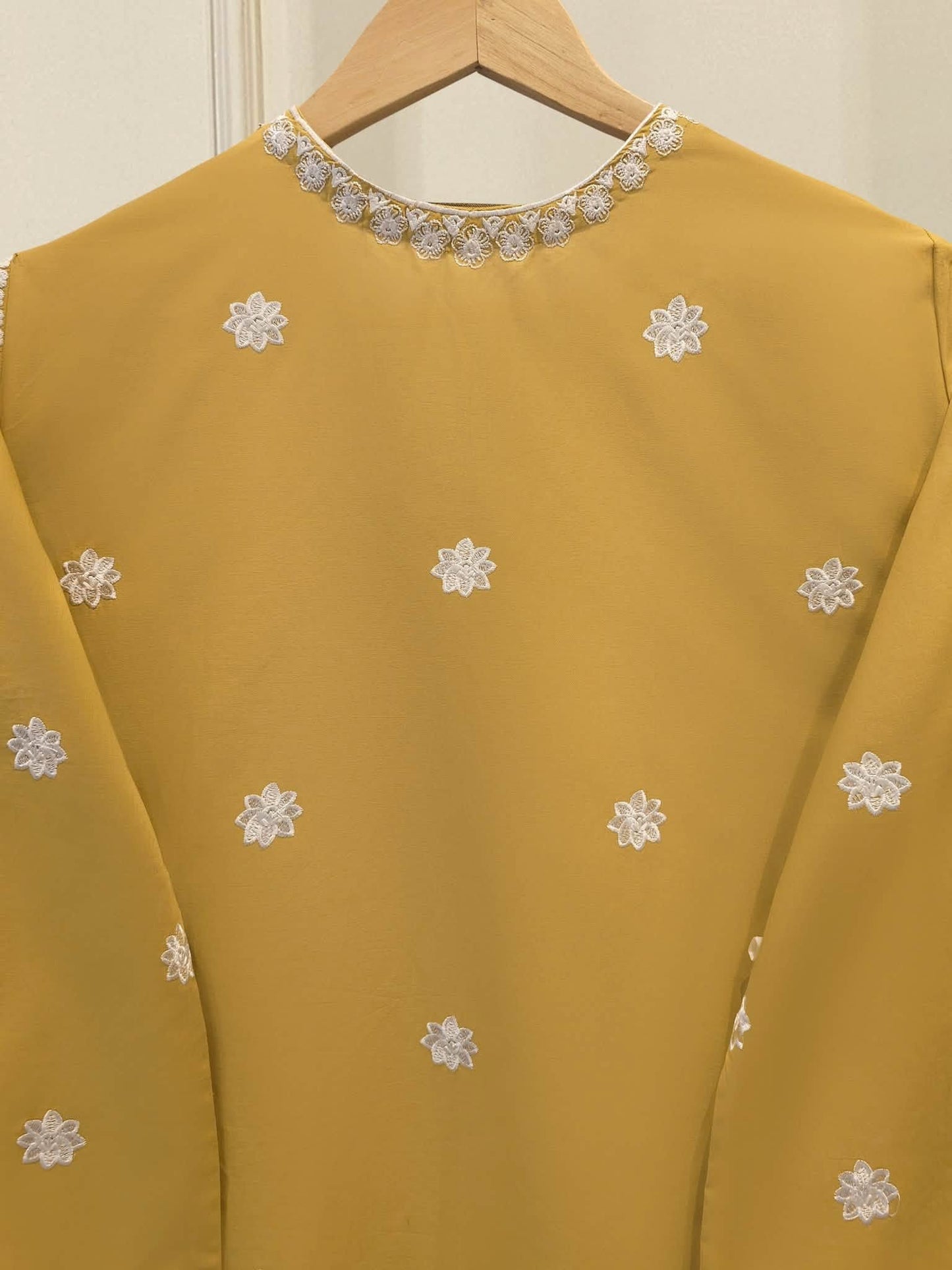 AGHANOOR PURE EMBROIDERED PIMA COTTON SHIRT, EMB SILK PANT &  DUPATTA